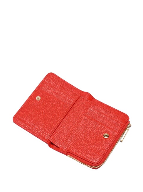 METALLIC SOFT Portafoglio piccolo in pelle gazpacho - Portafogli Donna