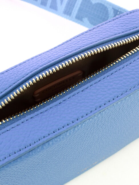 TEBE Borsa a tracolla in pelle martellata azul - Borse Donna