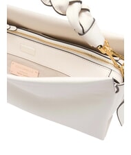 COCCINELLE BOHEME GRANA DOUBLE Borsa in pelle martellata con tracolla blanco/skin - Borse Donna - 4