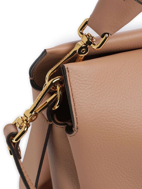 BOHEME GRANA DOUBLE Borsa in pelle martellata con tracolla skin/gazpacho - Borse Donna