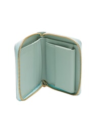 BORBONESE LETTERING Portafoglio zip in pelle marine - Portafogli Donna - 2