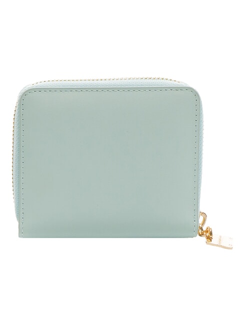 LETTERING Portafoglio zip in pelle marine - Portafogli Donna