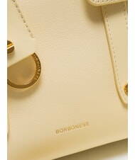 BORBONESE DEJEUNER Small Borsa a mano, con tracolla, in pelle zenzero - Borse Donna - 4