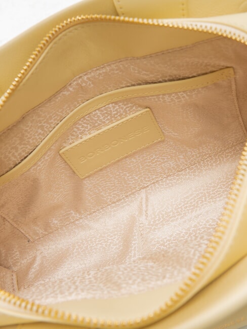 DEJEUNER Small Borsa a mano, con tracolla, in pelle zenzero - Borse Donna