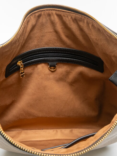 LA VOILE  Borsa a spalla op naturale/nero - Borse Donna