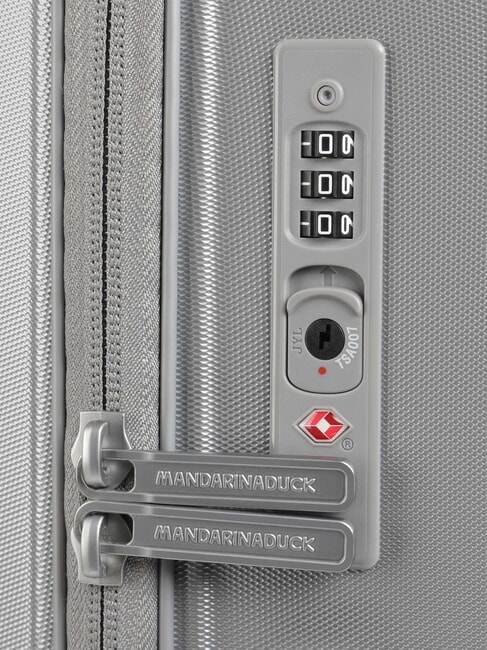 D-DROP 2.0 Trolley misura media SILVER - Trolley Rigidi