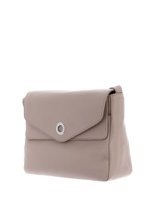 MELLOW LEATHER Borsa in pelle con flap warm taupe - Borse Donna