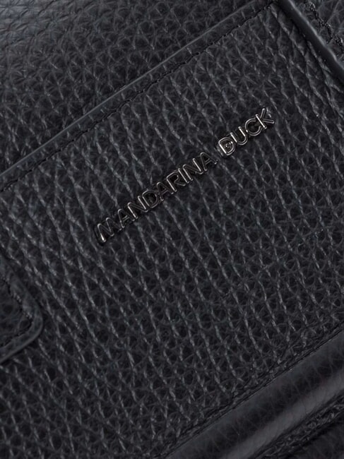 I-CON Borsa bowling piccola in pelle Nero - Borse Donna