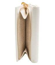 BORBONESE LETTERING PLATE  Portafoglio Donna in pelle bianco - Portafogli Donna - 4