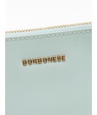 BORBONESE LETTERING Pochette in pelle con polsierina marine - Borse Donna - 3