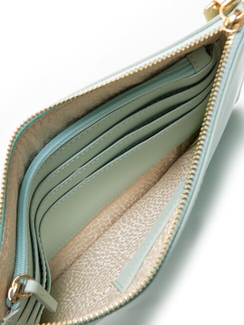 LETTERING Pochette in pelle con polsierina marine - Borse Donna