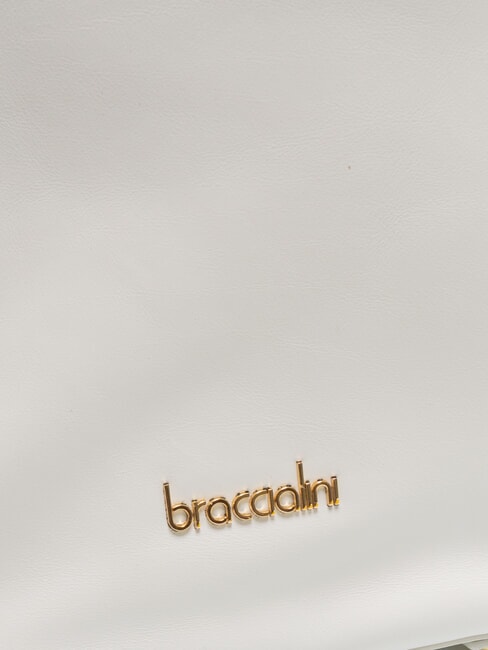 NORA Zaino in pelle con catenine bianco - Borse Donna