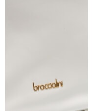 BRACCIALINI NORA Zaino in pelle con catenine bianco - Borse Donna - 3