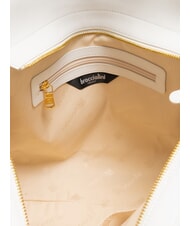 BRACCIALINI NORA Borsa shopping in pelle con fibbie bianco - Borse Donna - 5