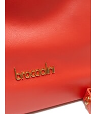 BRACCIALINI SOFIA Borsa a mano in pelle con fiorellini rosso - Borse Donna - 3