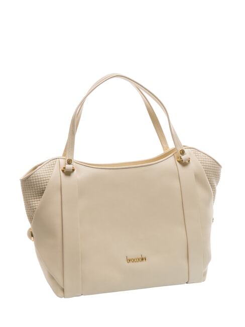 NAOMI Borsa a spalla in pelle beige - Borse Donna