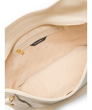 BRACCIALINI NAOMI Borsa a spalla in pelle beige - Borse Donna - 5
