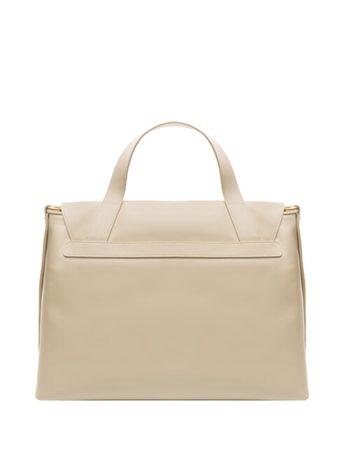 NAOMI Borsa a cartelletta in pelle beige - Borse Donna