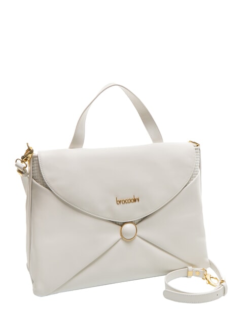 NAOMI Borsa a cartelletta in pelle bianco - Borse Donna