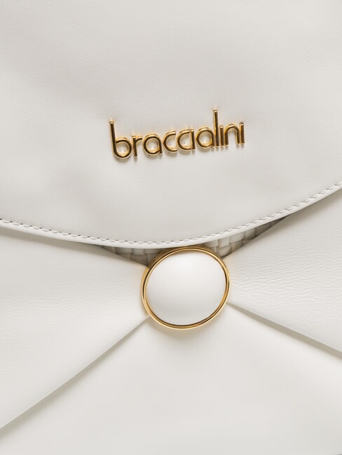 NAOMI Borsa a cartelletta in pelle bianco - Borse Donna