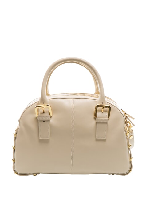 NORA Borsa a bauletto pelle con fibbie beige - Borse Donna