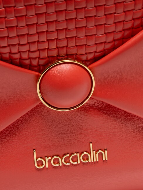 NAOMI Zaino tondo in pelle rosso - Borse Donna