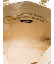 BRACCIALINI HELLEN Borsa shopping in pelle beige - Borse Donna - 5