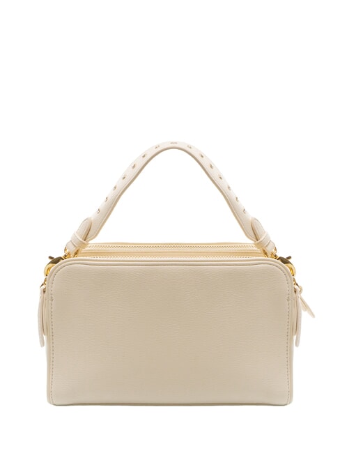 GISELLE Borsa a tracolla con logo e borchie beige - Borse Donna
