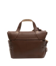 BRACCIALINI SOFIA Borsa a mano in pelle con fiore marrone - Borse Donna - 5