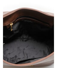 BRACCIALINI SOFIA Borsa a mano in pelle con fiore marrone - Borse Donna - 6