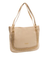 BRACCIALINI NAOMI Borsa a spalla in pelle con catena beige - Borse Donna - 2
