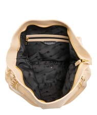 BRACCIALINI NAOMI Borsa a spalla in pelle con catena beige - Borse Donna - 5