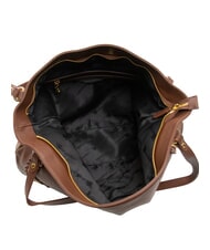 BRACCIALINI NAOMI Borsa a spalla in pelle con catena marrone - Borse Donna - 5