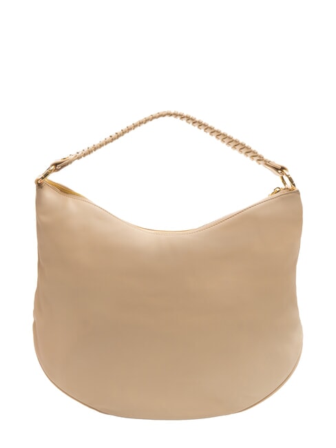 NAOMI Borsa hobo in pelle con catena beige - Borse Donna