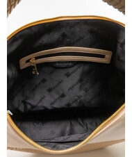 BRACCIALINI NAOMI Borsa hobo in pelle con catena beige - Borse Donna - 5