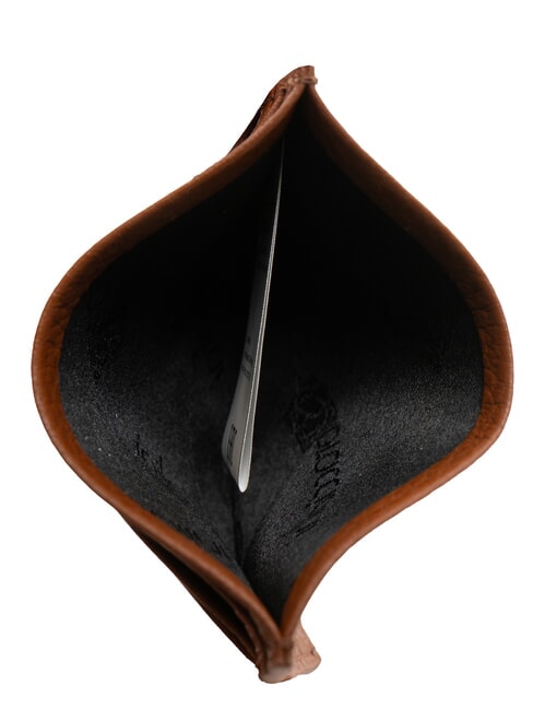 BASIC Porta carte credito pelle marrone - Portafogli Donna