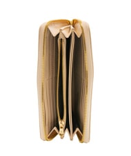 BRACCIALINI BASIC Portafoglio grande zip around pelle beige - Portafogli Donna - 2