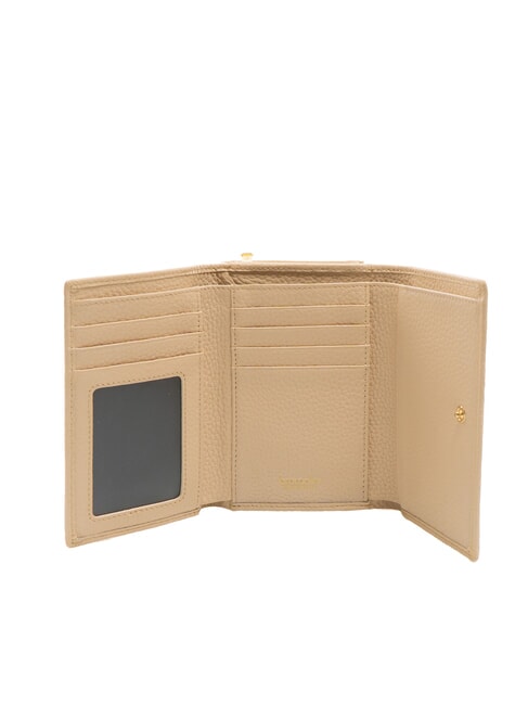 BASIC Portafoglio medio in pelle beige - Portafogli Donna