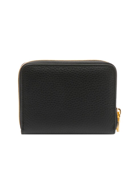 BASIC Portafoglio piccolo zip around pelle nero - Portafogli Donna