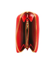 BRACCIALINI BASIC Portafoglio piccolo zip around pelle rosso - Portafogli Donna - 2