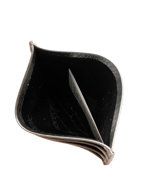 BASIC Porta carte credito pelle argento - Portafogli Donna