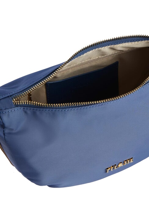 NYLON ECO VIBE Borsa mezzaluna piccola denim - Borse Donna