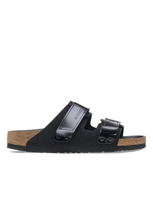 UJI Sandalo ciabatta in pelle black - Scarpe Donna