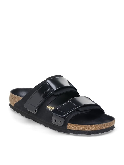 UJI Sandalo ciabatta in pelle black - Scarpe Donna