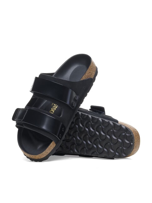 UJI Sandalo ciabatta in pelle black - Scarpe Donna