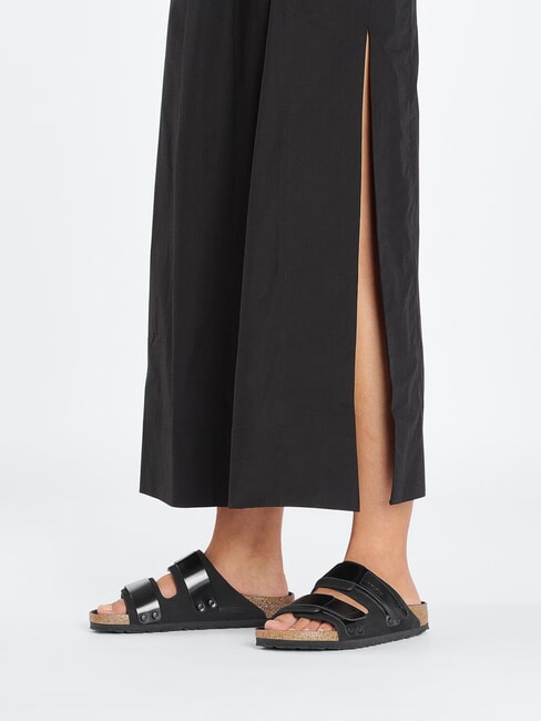 UJI Sandalo ciabatta in pelle black - Scarpe Donna