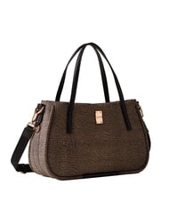 BORBONESE CAHIER  Shopper a spalla, con tracolla OP/NATURALE/NERO - Borse Donna - 2