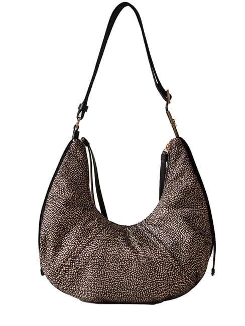 FOLD  Borsa morbida a tracolla OP/NATURALE/NERO - Borse Donna