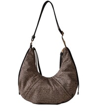 BORBONESE FOLD  Borsa morbida a tracolla OP/NATURALE/NERO - Borse Donna - 3