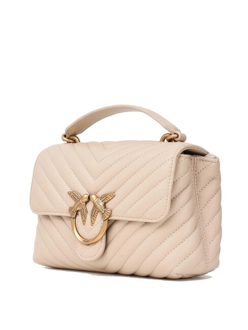 LOVE LADY PUFF Mini Bag a mano, con tracolla beige-grigio fumo-antique gold - Borse Donna